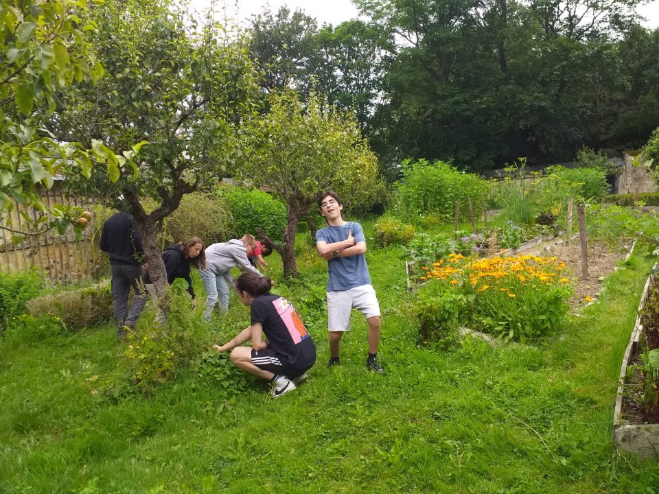 les apprenants ados promenades durant leur stage anglais aux Châteaux des langues