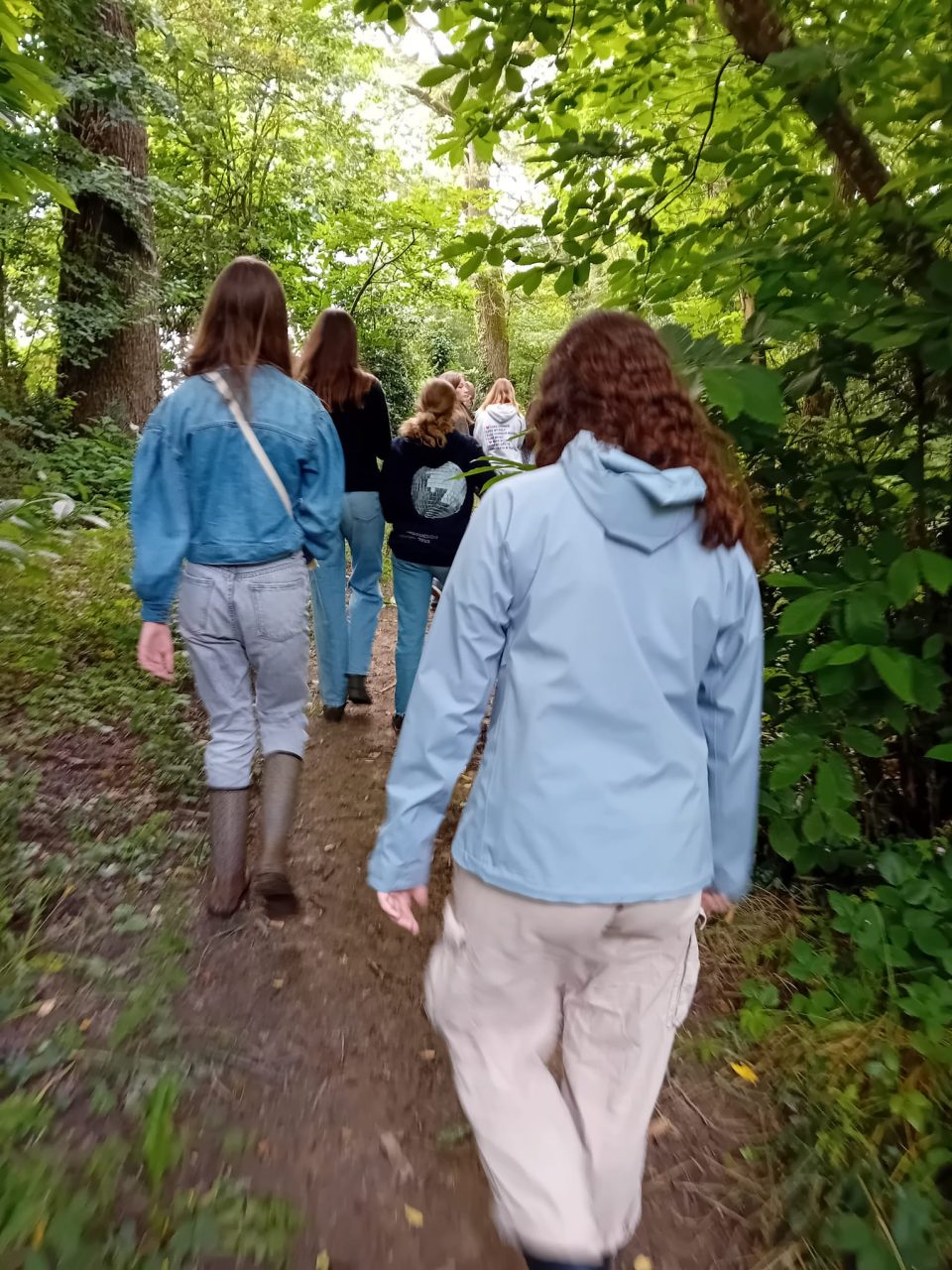 les apprenants ados promenades durant leur stage anglais aux Châteaux des langues